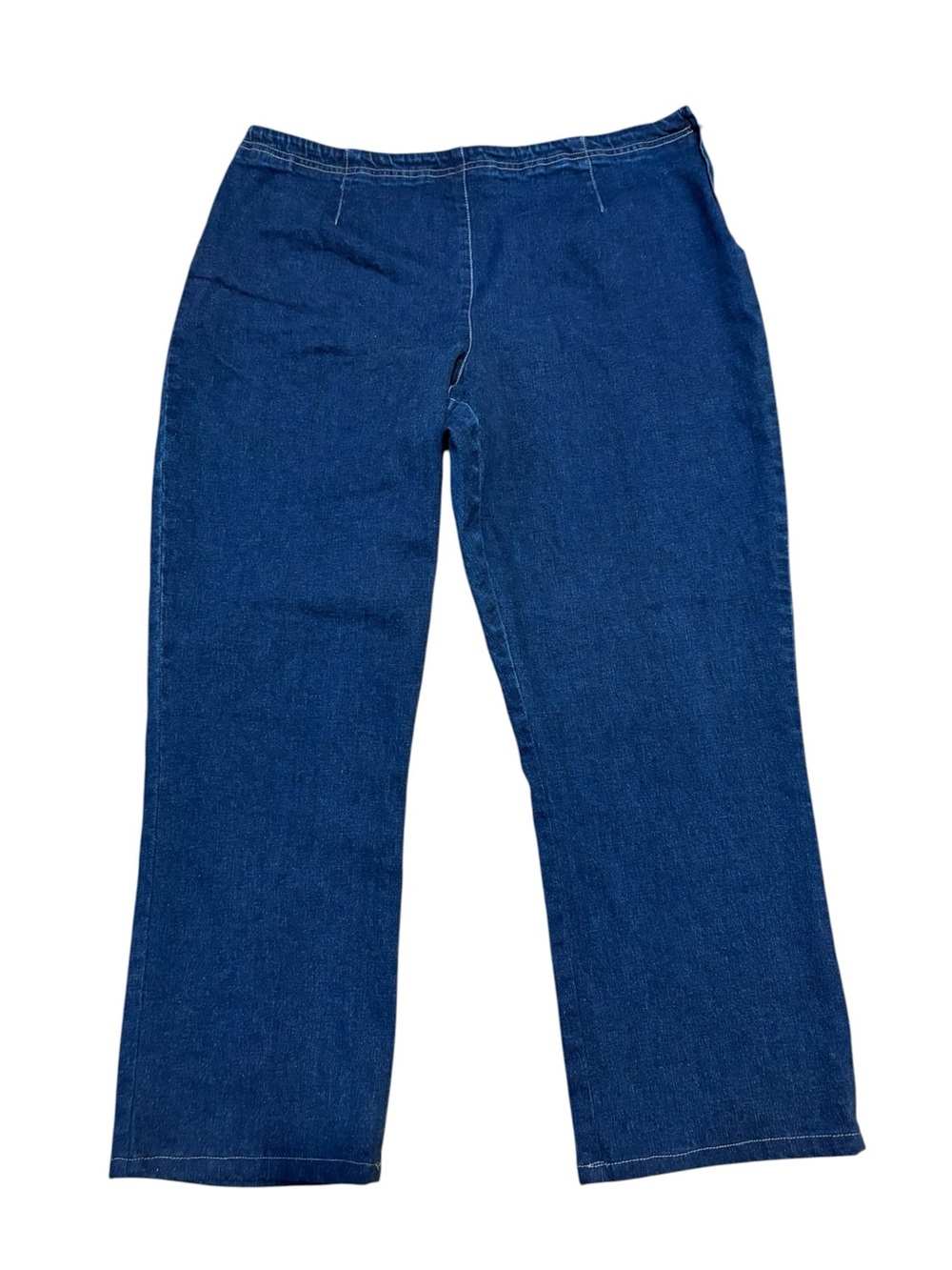 J. Jill Stretch Side Zip Flat Front Cropped Jeans. Size 16P